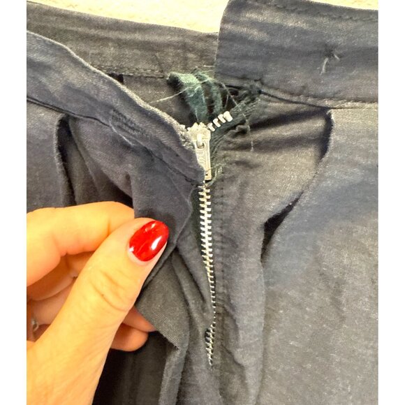 Homemade Vintage Boho Floral Ribbon Black Maxi Pleated Skirt Small Prairie - Picture 5 of 9